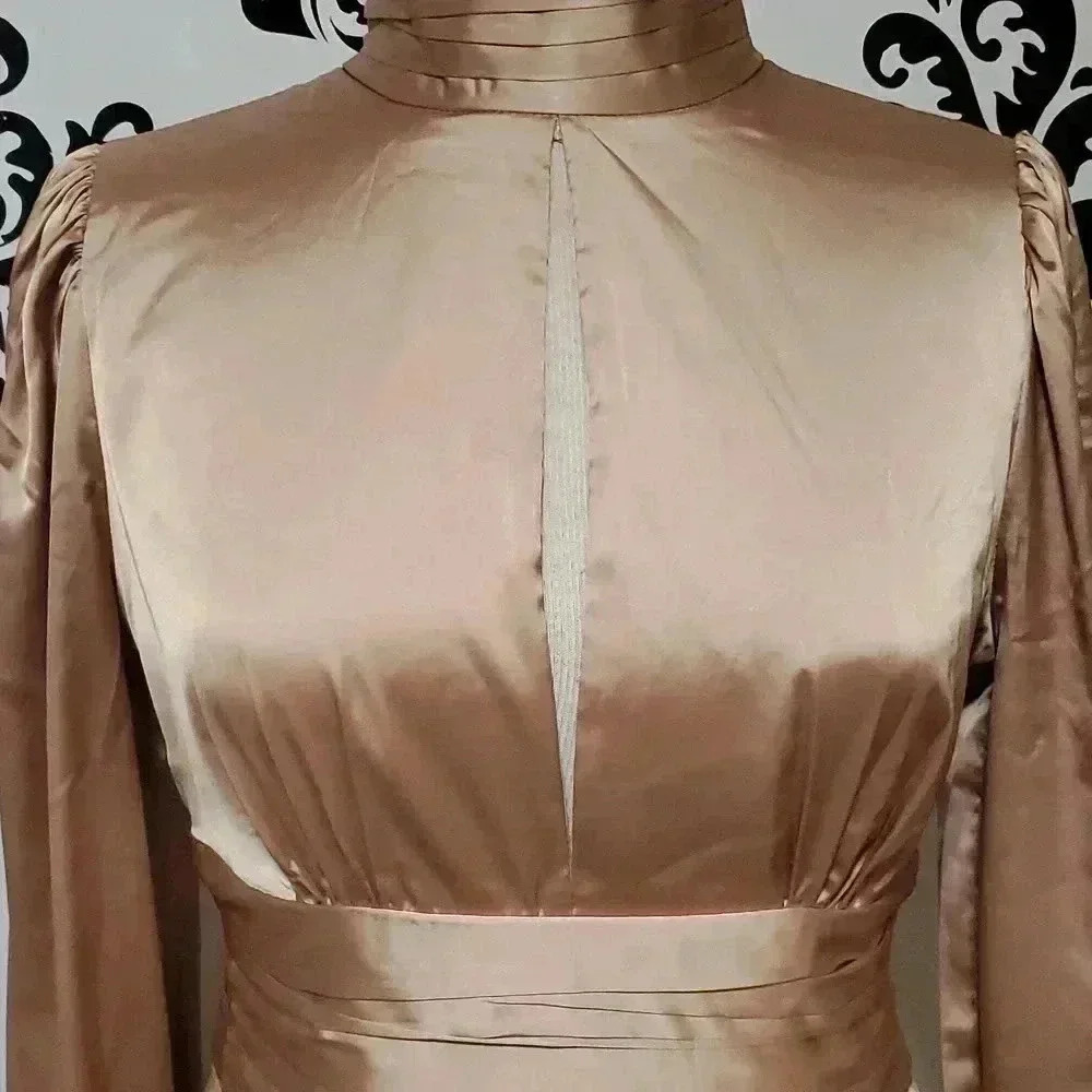 F21 Champagne event dress